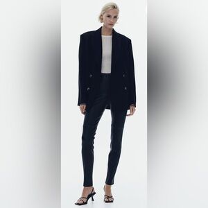 H&M LEATHER LEGGINGS